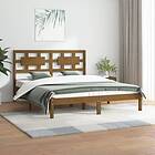 vidaXL Bed Frame honungsbrun massiv furu 120x200 cm enkelsäng 3107351