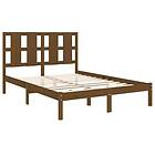 vidaXL Bed Frame honungsbrun massiv furu 120x200 cm 3105598