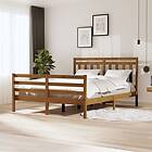 vidaXL Bed Frame honungsbrun massivt trä 160x200 cm 3100667