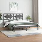 vidaXL Bed Frame grå massiv furu 200x200 cm 3107375