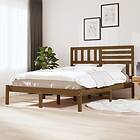 vidaXL Bed Frame honungsbrun massiv furu 120x200 cm enkelsäng 3101021