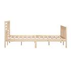 vidaXL Bed Frame massivt trä 160x200 cm 3101163