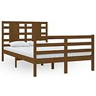 vidaXL Seng Ramme honungsbrun massiv furu 120x200 cm enkelsäng 3104281