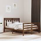 vidaXL Bed Frame honungsbrun massivt trä 120x190 cm liten dubbelsäng 3105288