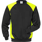 Fristads Sweatshirt Svart/Hivis Gul XS