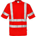 Fristads T-Shirt Varsel Kl 3 Röd 3XL