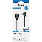 Hama Cable USB-C to USB-A USB 2,0 480 Mbit/s Black 0,75m
