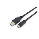 Equip 128344 USB-kabel 2 m USB 3,2 Gen 1 (3,1 Gen 1) USB A USB C Sort