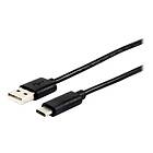 Equip 12888107 USB-kabel 1 m USB 2,0 USB A USB C Sort