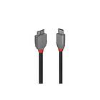 Lindy 36620 USB-kabel 0.5 m USB 3.2 Gen 1 (3.1 Gen 1) USB C Micro-USB B Sort