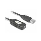 Techly IUSB-REP10TY USB-kabel 10 m USB 2.0 USB A Sort