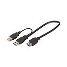 Digitus USB-kabel USB typ A till USB typ A 30 cm