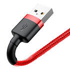 Baseus Cafule USB till Lightning, 2.4A, 0.5m Röd