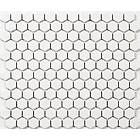 Dekora Mosaik Hexa Vit Blank 2,3x2,5