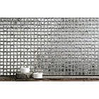 Mosaic Sweden D1100 Glasmosaik Metall silver