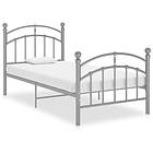 vidaXL Bed Frame grå metall 100x200 cm 324972