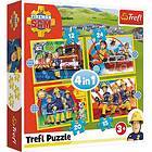 Trefl Pussel Fireman Sam 4 In 1, 71 Bitar