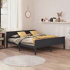 vidaXL Bed Frame grå massiv furu 200x200 cm 322208