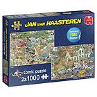 Jan Van Haasteren Safari & Storm, Pussel 2 x 1000 Bitar