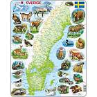 Larsen Kartpussel, Sverige med delar av vårt djurliv