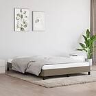 vidaXL Sängram taupe 140x200 cm tyg 346724