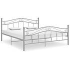 vidaXL Bed Frame grå metall 200x200 cm 325008