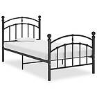 vidaXL Bed Frame svart metall 90x200 cm 324967