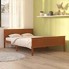 vidaXL Bed Frame honungsbrun massiv furu 140x200 cm 322191
