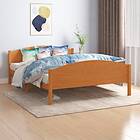 vidaXL Bed Frame honungsbrun massiv furu 160x200 cm 322040