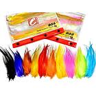 Frödin Flies Heron Hackle Feather Pack 10 farger, 100 fjær