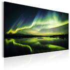 Artgeist Beautiful Glow Northern Lights i gröna nyanser tryckt på duk Flera stor
