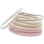 Bachca Large elastics x9 pastel-colored and lurex