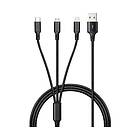 Andersson 3 in 1 Braided USB Cable 1M 2,4A