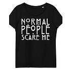 Normal People Scare Me Fitted T-shirt Svart (Dam)