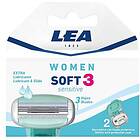 Lea Women Women Soft3 Sensitive Refill Blades