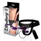 Purple Harness attraction rodney double vibrator 18 x 3,5cm
