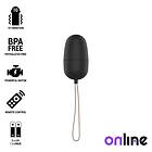 Black Online remote controlled vibrating egg NEGRO Svart