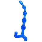 Twist Bendy anal beads blue