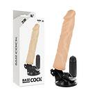 BaseCock realistic vibrator remote control flesh 21cm