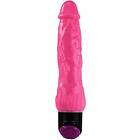 Colorful sex realistic vibrator pink 24 cm