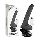Basecock realistic vibrator remote control black 19 cm