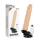 BaseCock realistic vibrator remote control flesh 21 cm