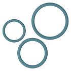 OhMama 3 RINGS SET FOR PENIS TESTICLES BLUE