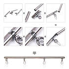 OhMama fetish detachable spreader metal bar 4 hooks