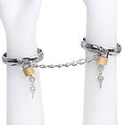 OhMama fetish metal hands cuffs