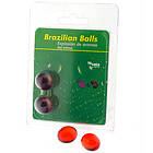 Chocolate TALOKA 2 BRAZILIAN BALLS STRAWBERRY INTIMATE GEL