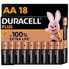 Duracell Plus Power 100 Alkaliskt Batteri AA LR6 18st