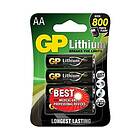 GP Batteries AA batteri Litium 1.5V, 15LF-2U4, 4-pack