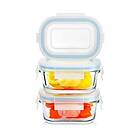 Andersson Mini rectangle glass food container 120ml 3pcs