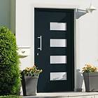 vidaXL Front Door aluminium och PVC antracit 110x210 cm 3056829